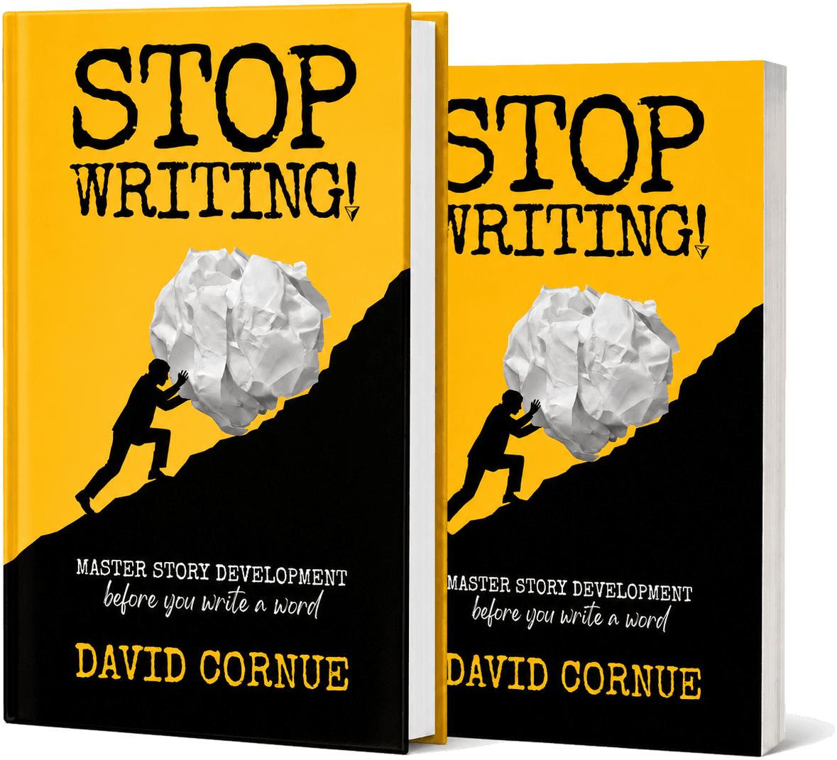 Stop Writing! book - hardcover and paperback